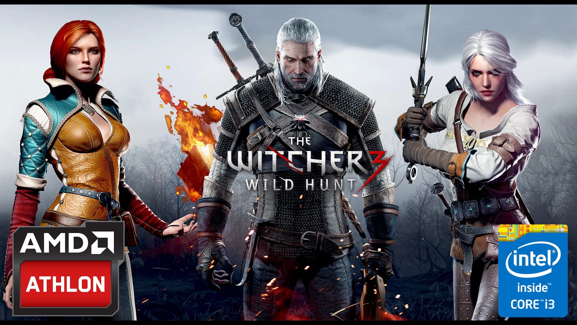 AMD vs Intel – PC Gaming Low Budget – The Witcher 3 GTX 950