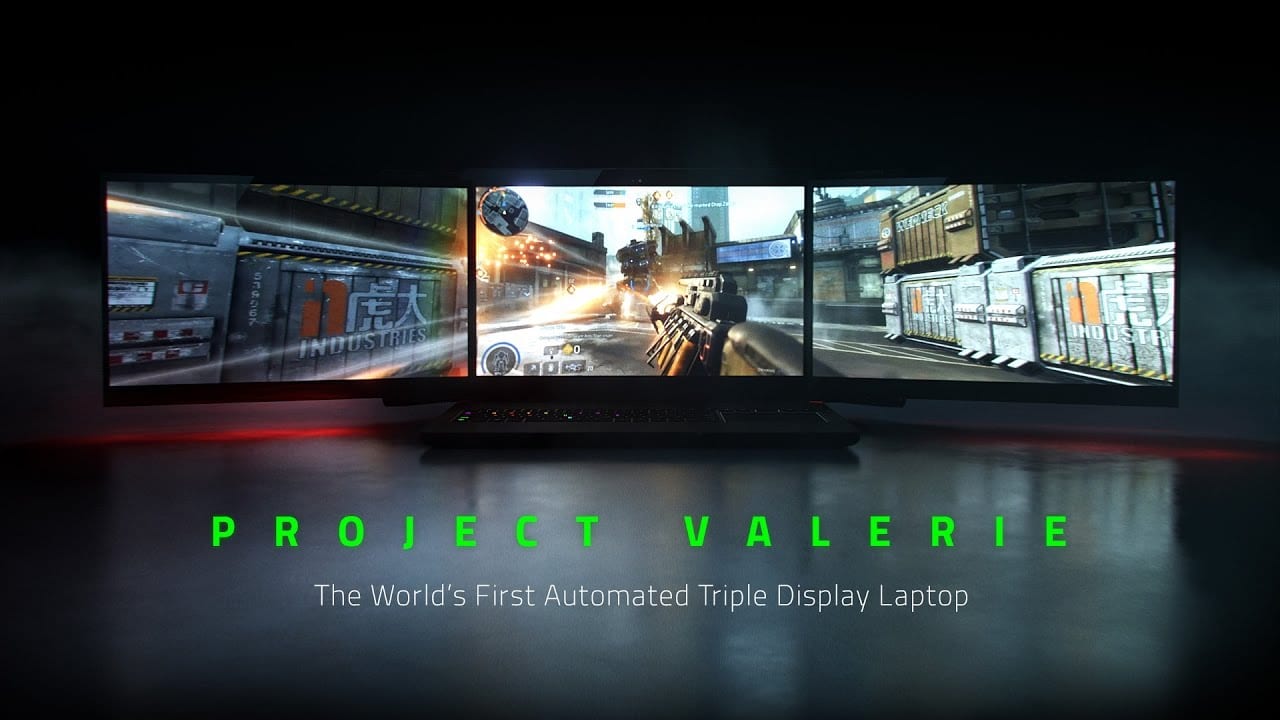 Razer svela “Project Valerie”, il primo PC portatatile al mondo con tre monitor integrati