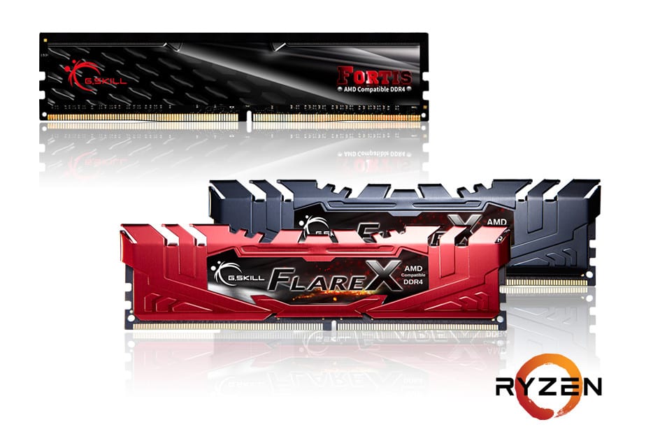 G.SKILL annuncia le memorie DDR4 Flare X e FORTIS per AMD Ryzen