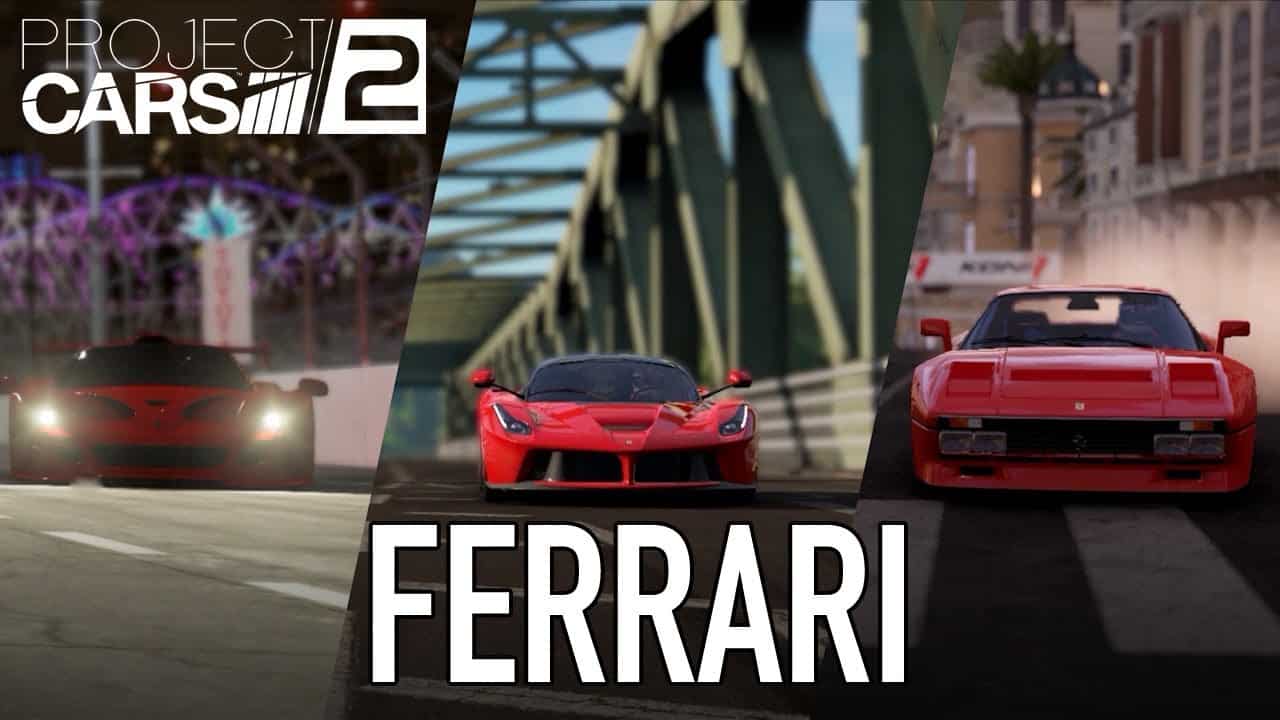 Project Cars 2 avrà anche dieci modelli di Ferrari