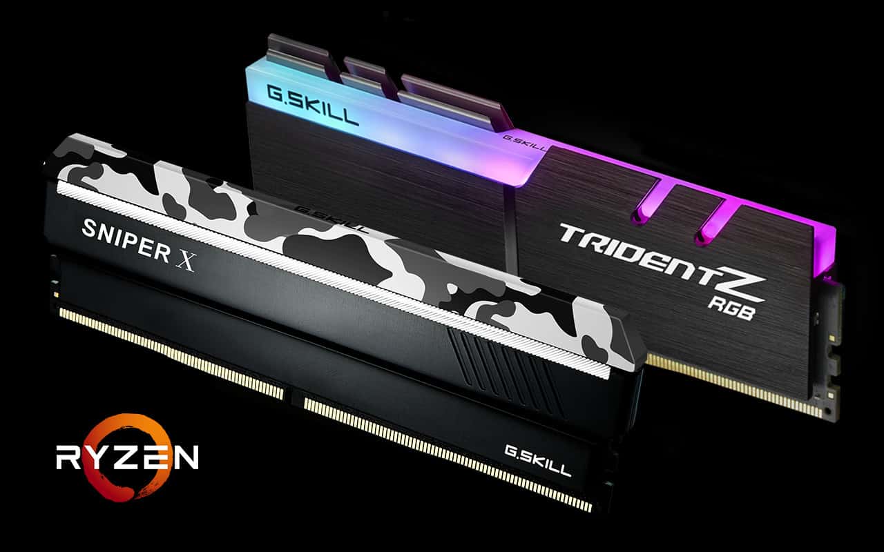 G.SKILL annuncia le memorie Trident Z RGB e Sniper X per AMD Ryzen 2000