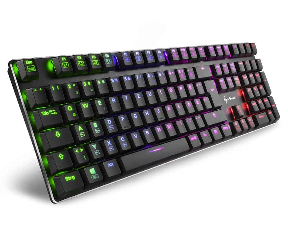 Sharkoon lancia la PureWriter RGB, una tastiera meccanica low-profile RGB