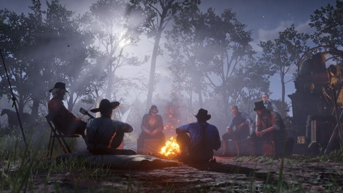 Red Dead Redemption 2 accampamento banda