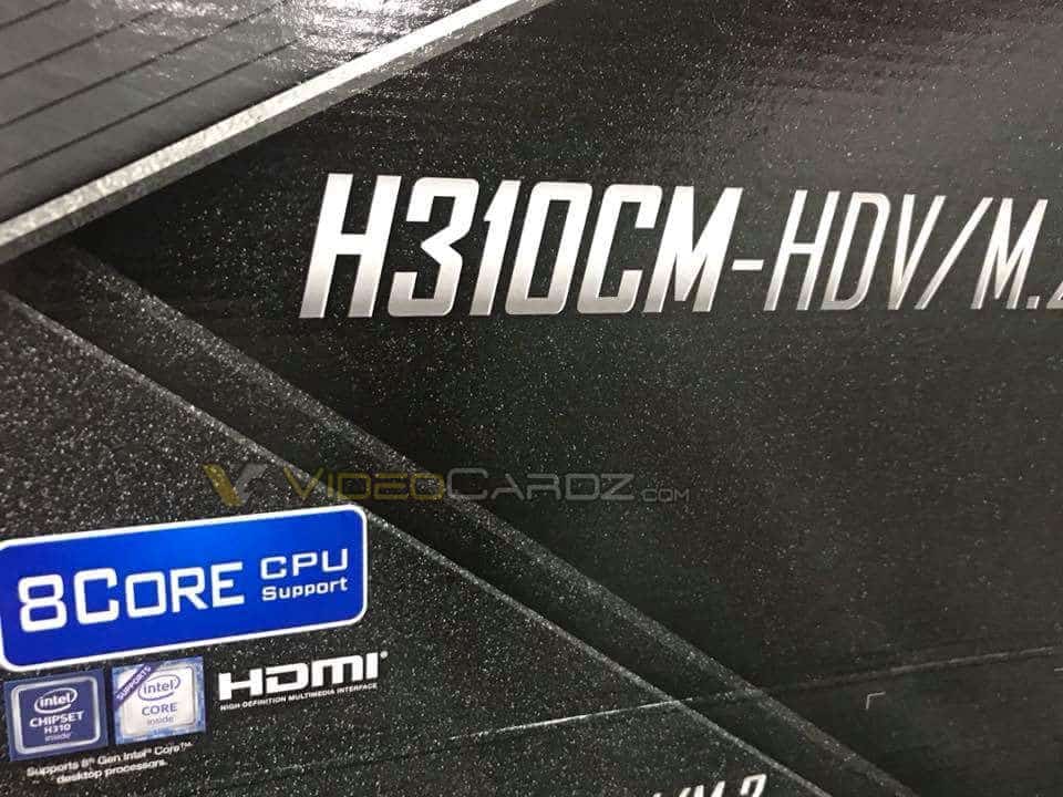 ASRock conferma che le CPU a 8 core saranno supportate sulle schede madri H310