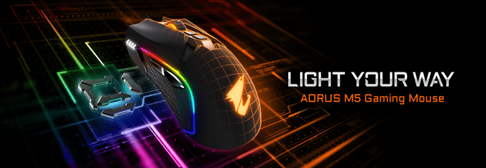 GIGABYTE Rilascia AORUS M5 Gaming Mouse