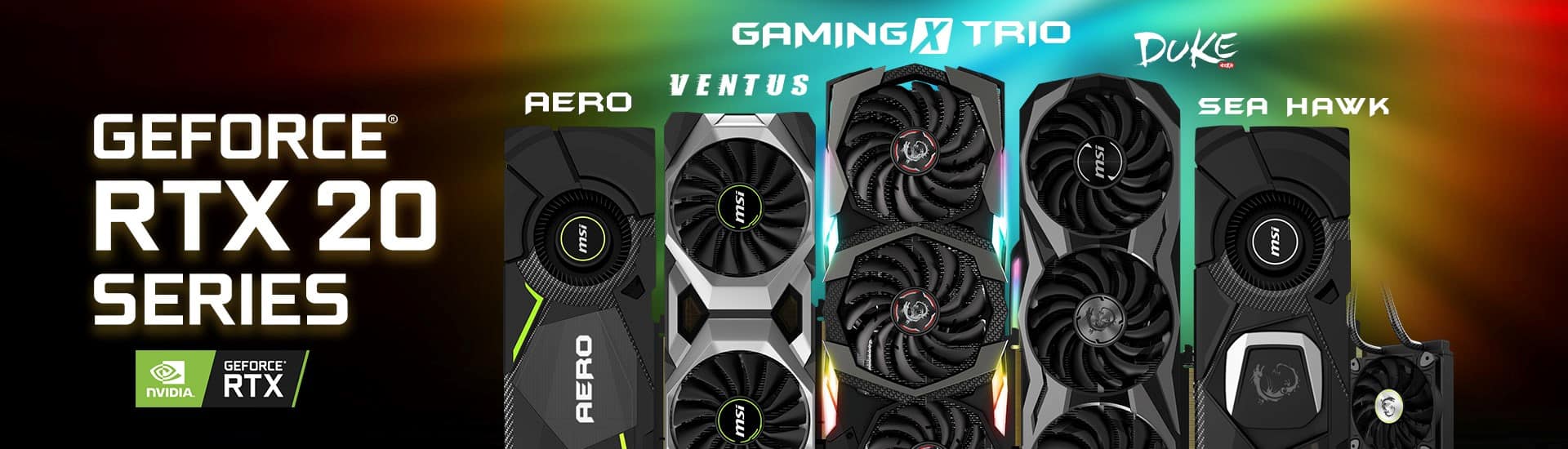 MSI lancia la nuova famiglia di schede grafiche GeForce RTX serie 20