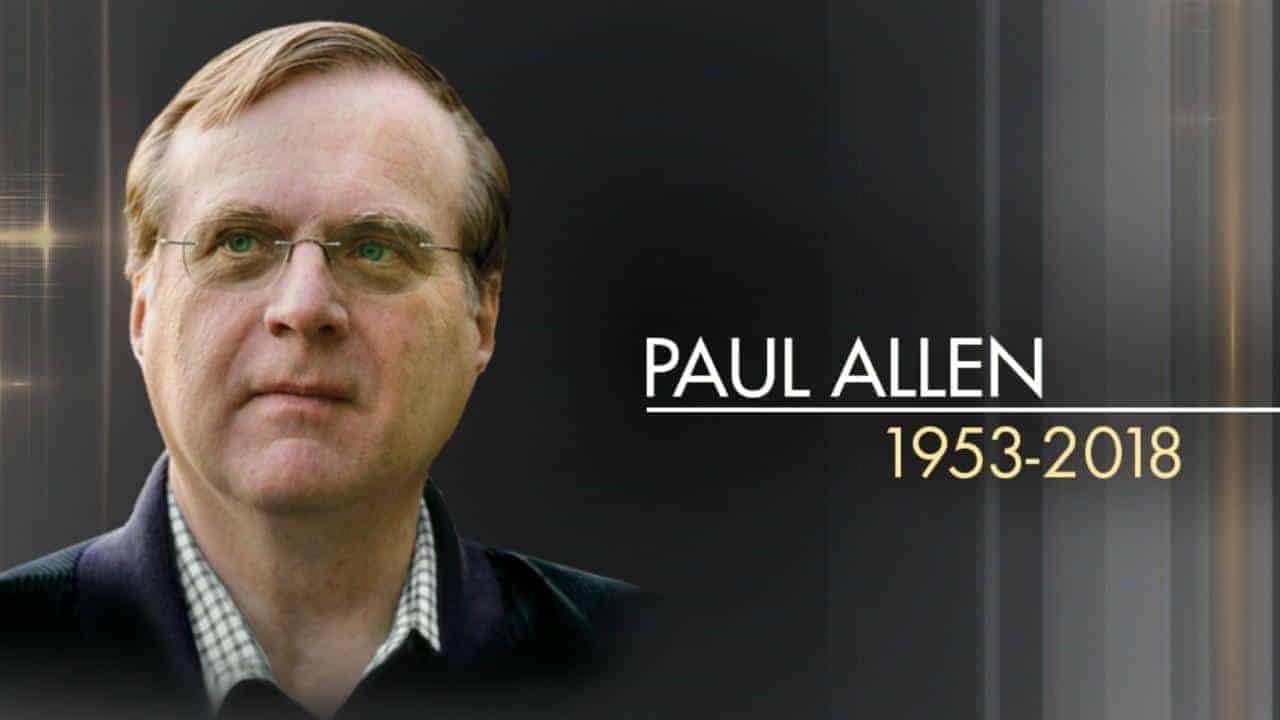 Paul Allen, co-fondatore della Microsoft, è morto all’età di 65 anni