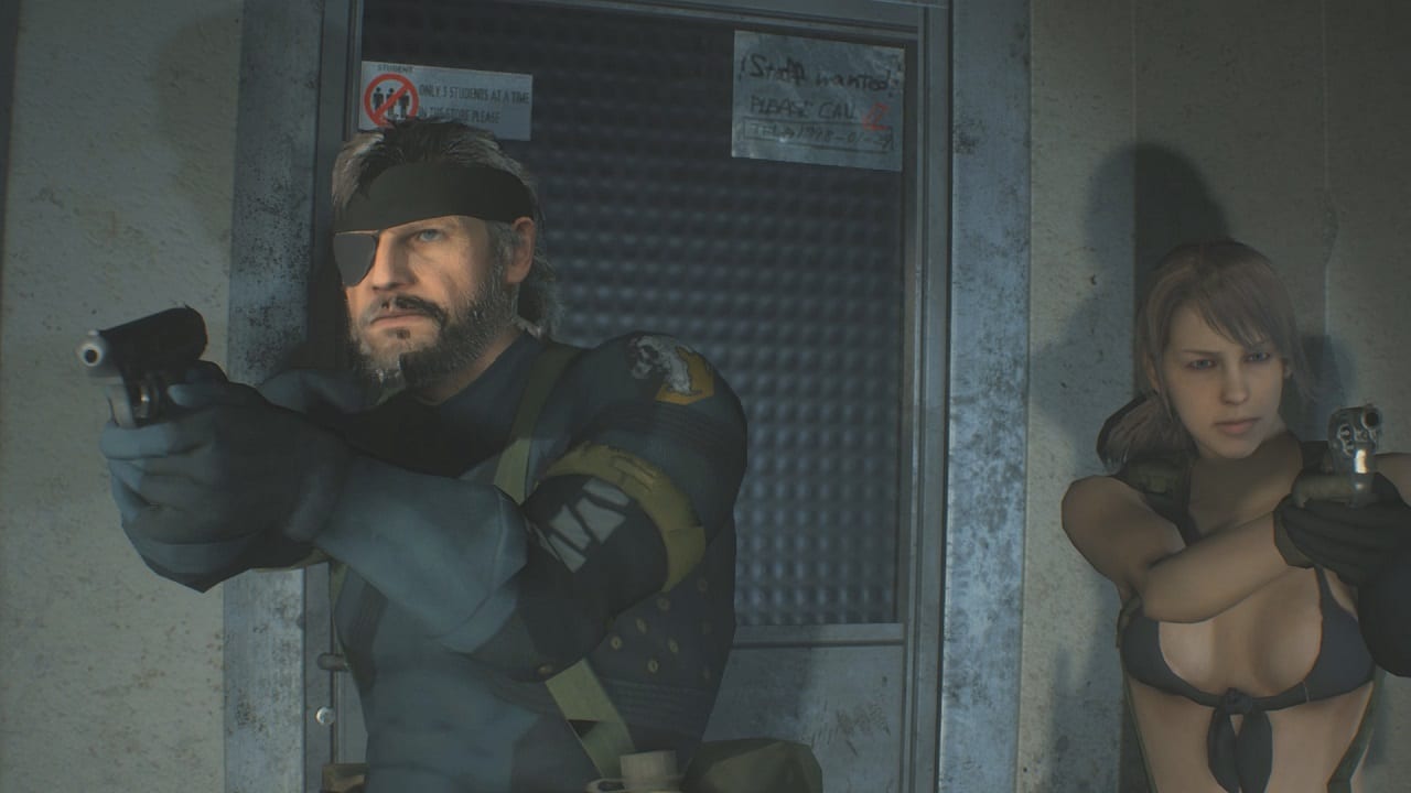 Una mod permette di giocare con Big Boss e Quiet in Resident Evil 2