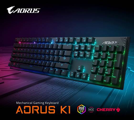 GIGABYTE lancia la tastiera meccanica gaming AORUS K1