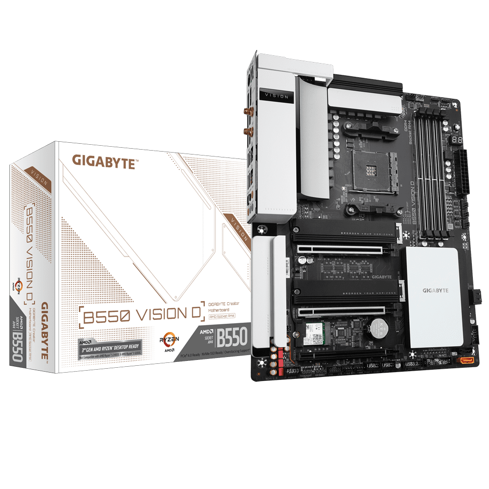 GIGABYTE B550 VISION D l’unica con certificazione Thunderbolt 3