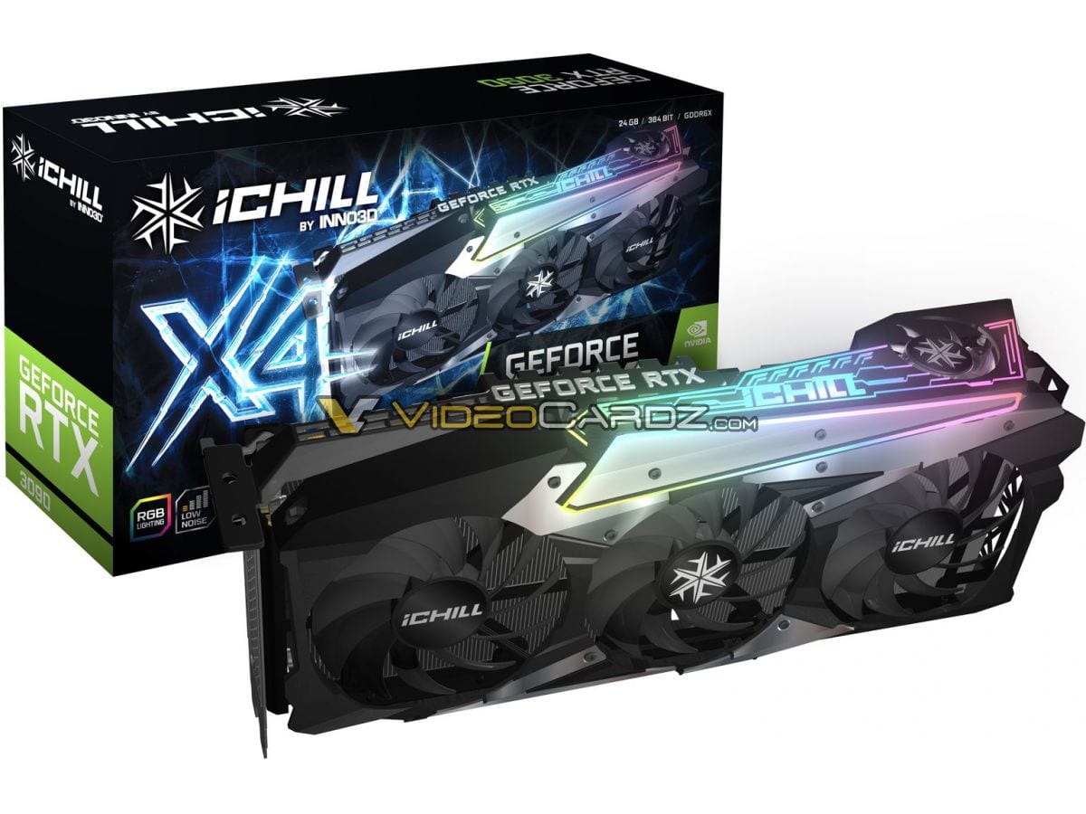 Inno3D GeForce RTX 3090 e RTX 3080 iChill X4 in foto