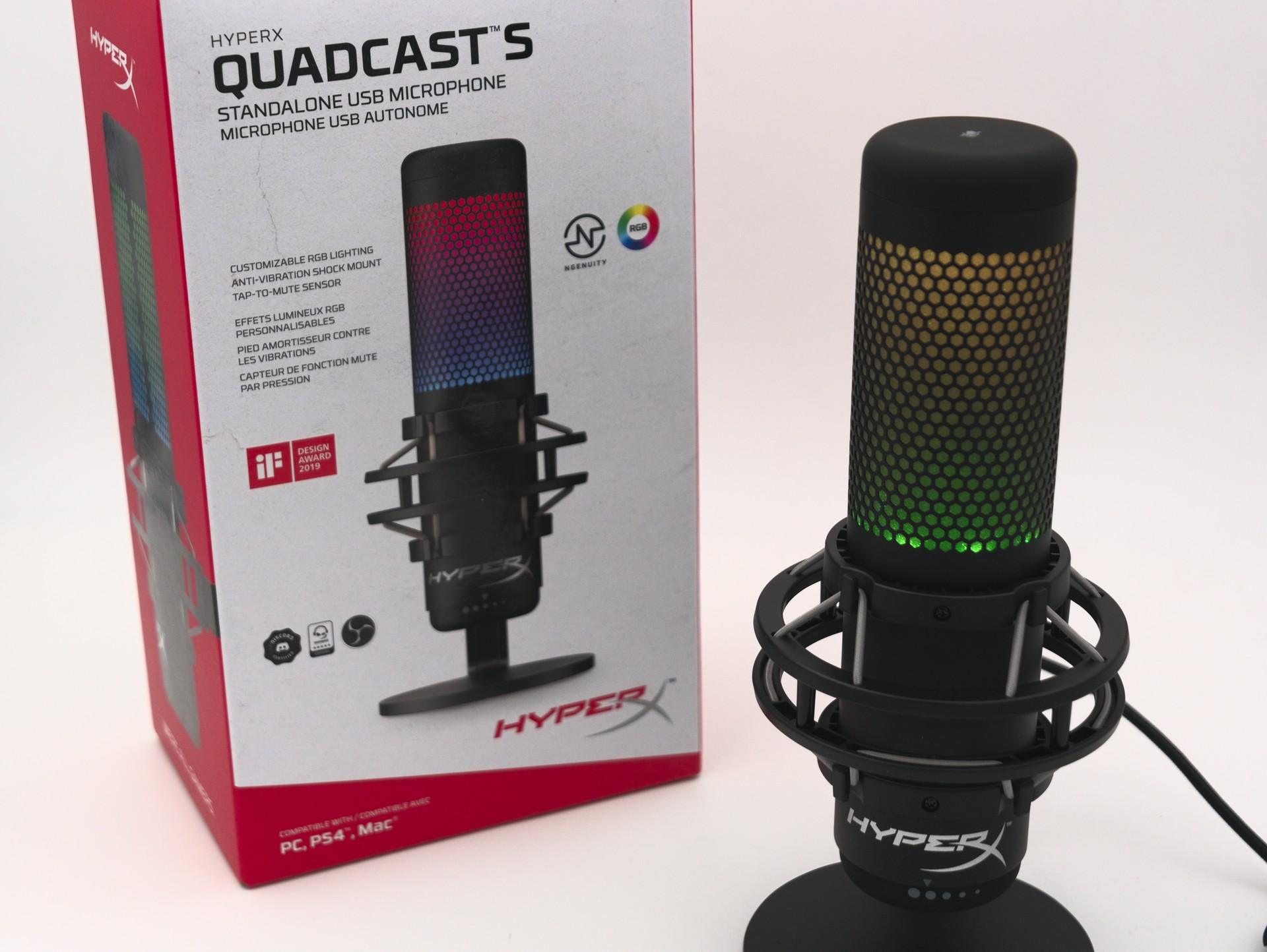 HyperX QuadCast S Recensione – Un Microfono USB e RGB di qualità