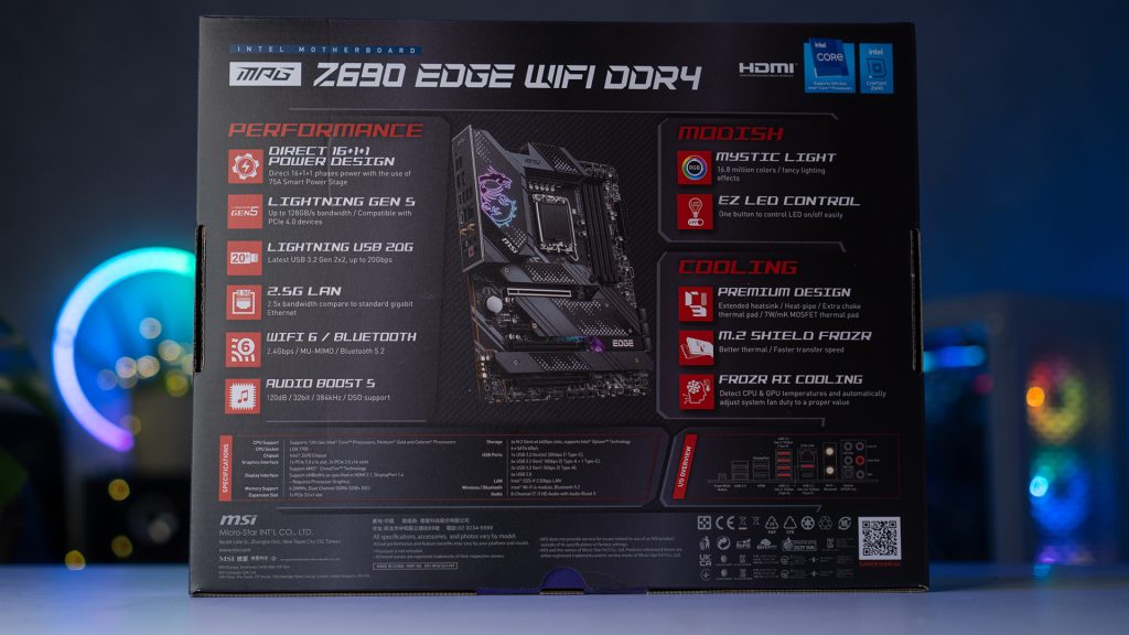 MSI MPG Z690 Edge WIFI DDR4 3