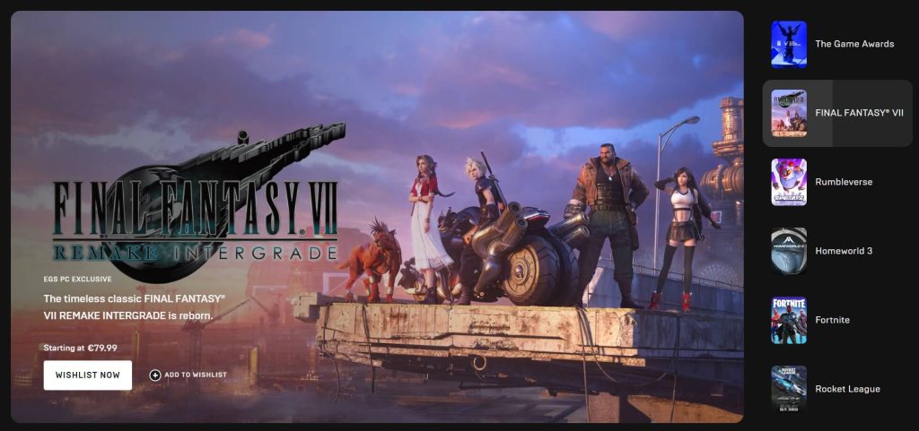 final fantasy 7 remake 80euro