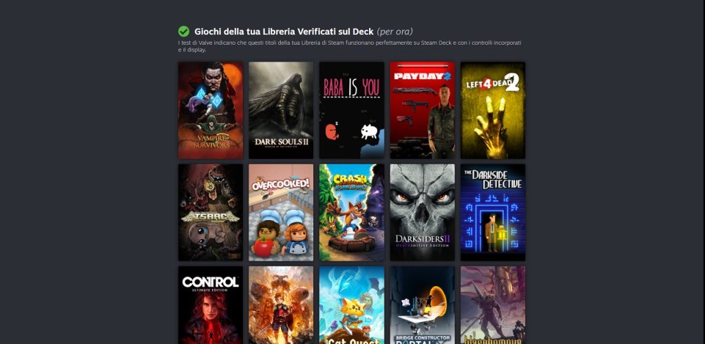 steam deck titoli compatibili