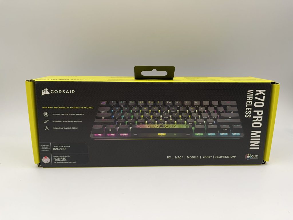 Corsair K70 PRO Mini Wireless Recensione1