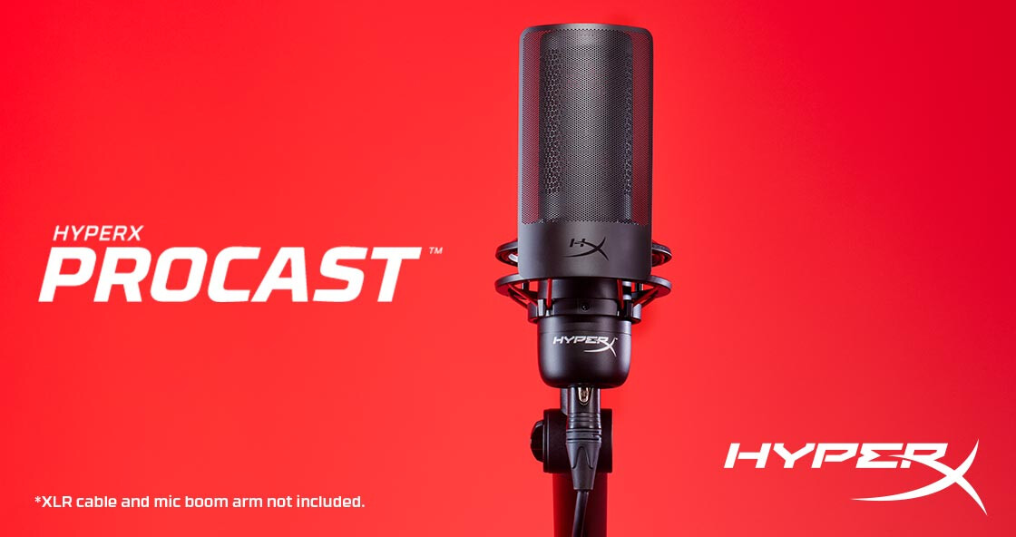 microfono XLR HyperX ProCast