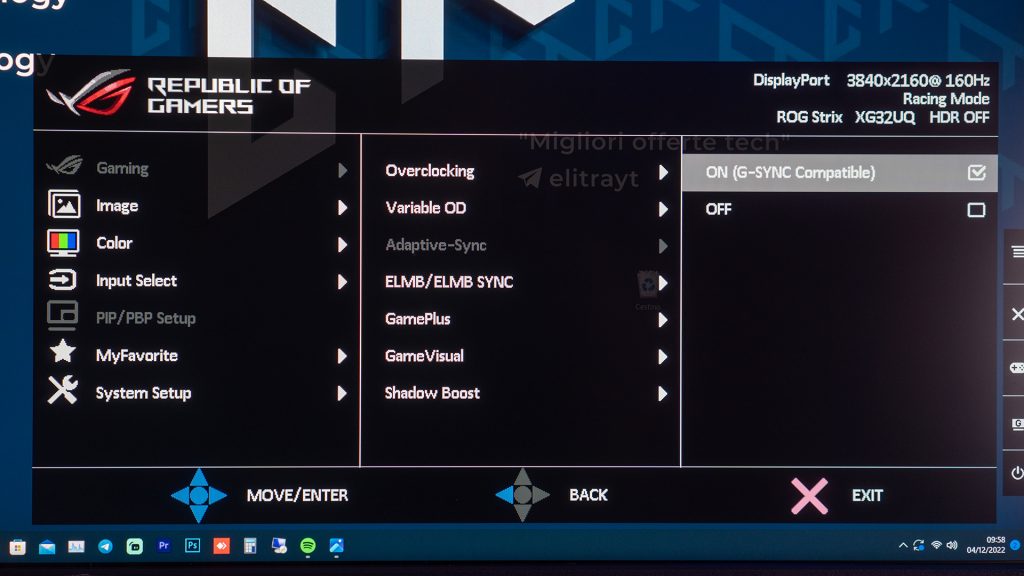 ROG Strix XG32UQ Recensione15