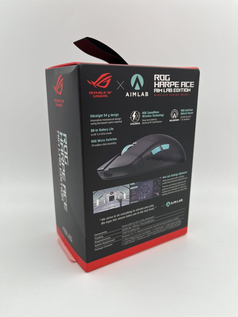 ASUS ROG Harpe Ace Aim Lab Edition Recensione2