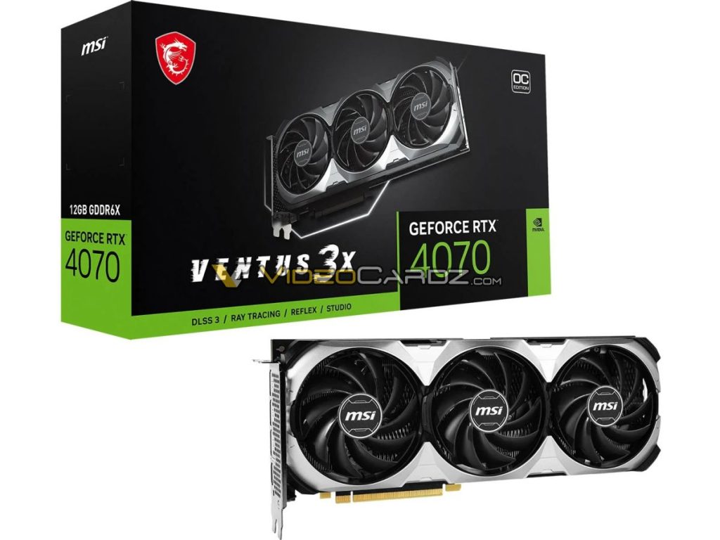 MSI GeForce RTX 4070 12GB VENTUS 3X OC 1