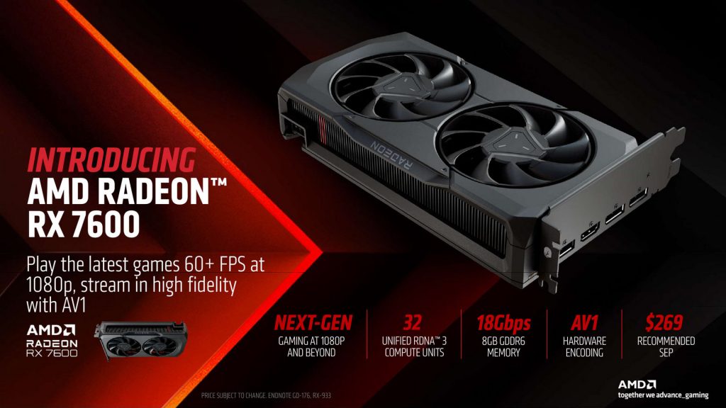 Radeon RX 7600 spec