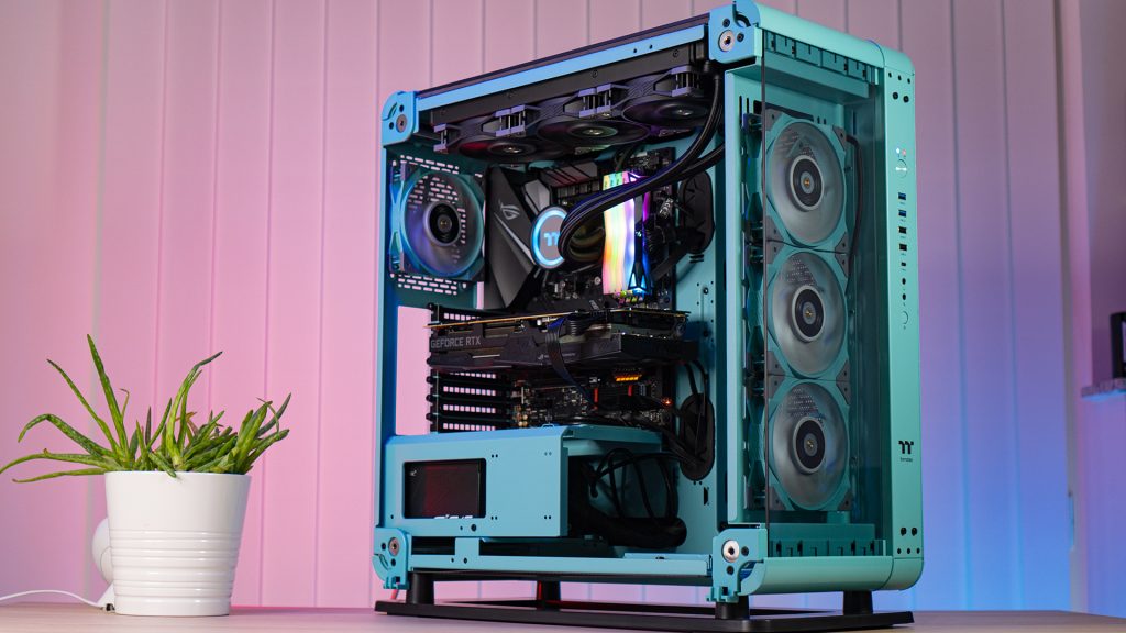 Thermaltake Core P6 TG Turquoise Recensione23