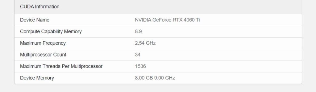 geforce rtx 4060 ti geekbench