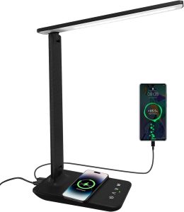 Lampada scrivania dimmerabile lampada da lettura con porta di ricarica USB