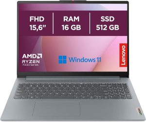 Lenovo IdeaPad Slim 3 Notebook 15,6” FHD (1920x1080), AMD Ryzen 5 7520U, RAM 16GB, 512GB SSD