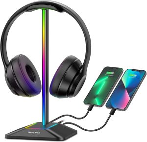 New bee Supporto Cuffie, Porta Cuffie Gaming RGB