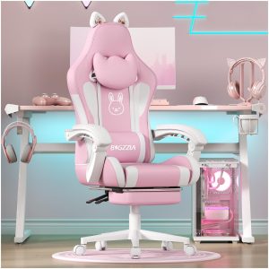 bigzzia Sedia Gaming Carina con Orecchie di Gatto,