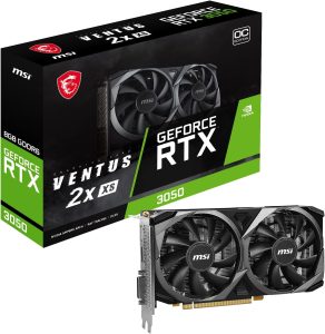 MSI GeForce RTX 3050 VENTUS box