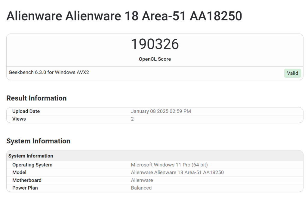 ALIENWARE AREA 5080