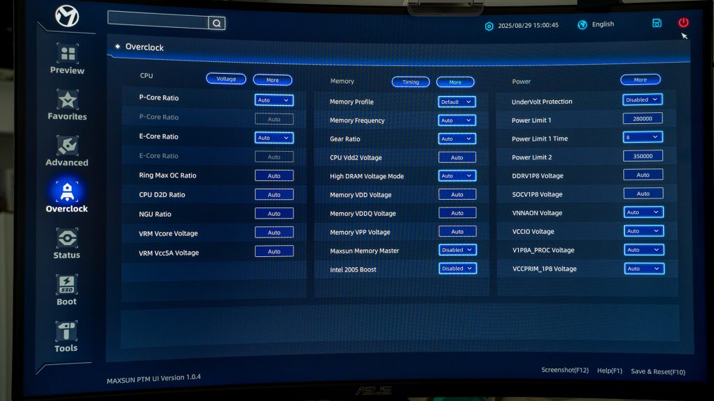 Maxsun iCraft Z890 Arctic Recensione bios2