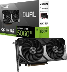 ASUS Dual NVIDIA GeForce RTX 5060 Ti box