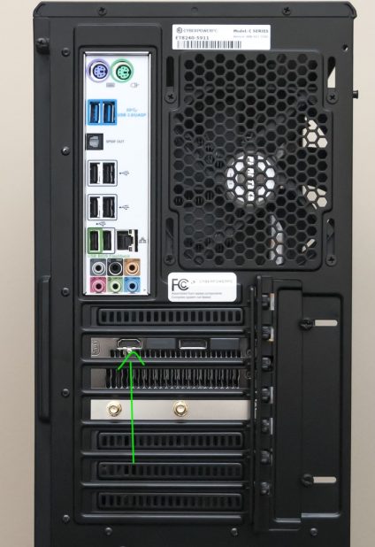 porte posteriori scheda video pc