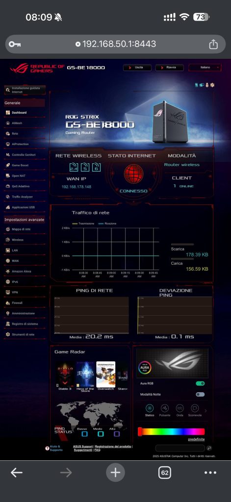 ASUS ROG STRIX GS BE18000 recensione10