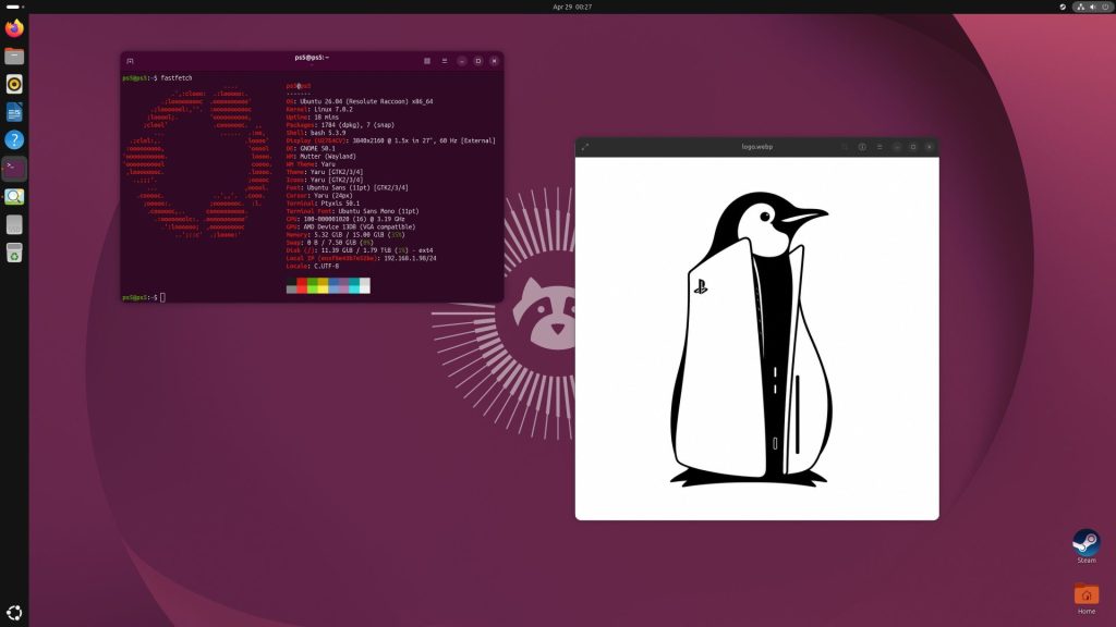 PS5 LINUX