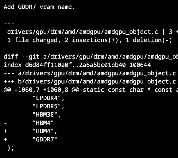 AMD GDDR7 Linux Driver