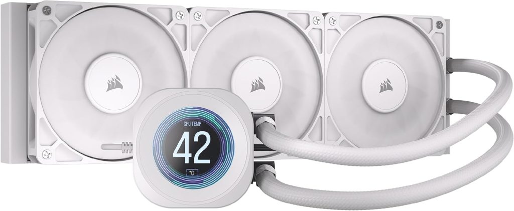 CORSAIR Nautilus 360 RS LCD – Dissipatore a liquido bianco